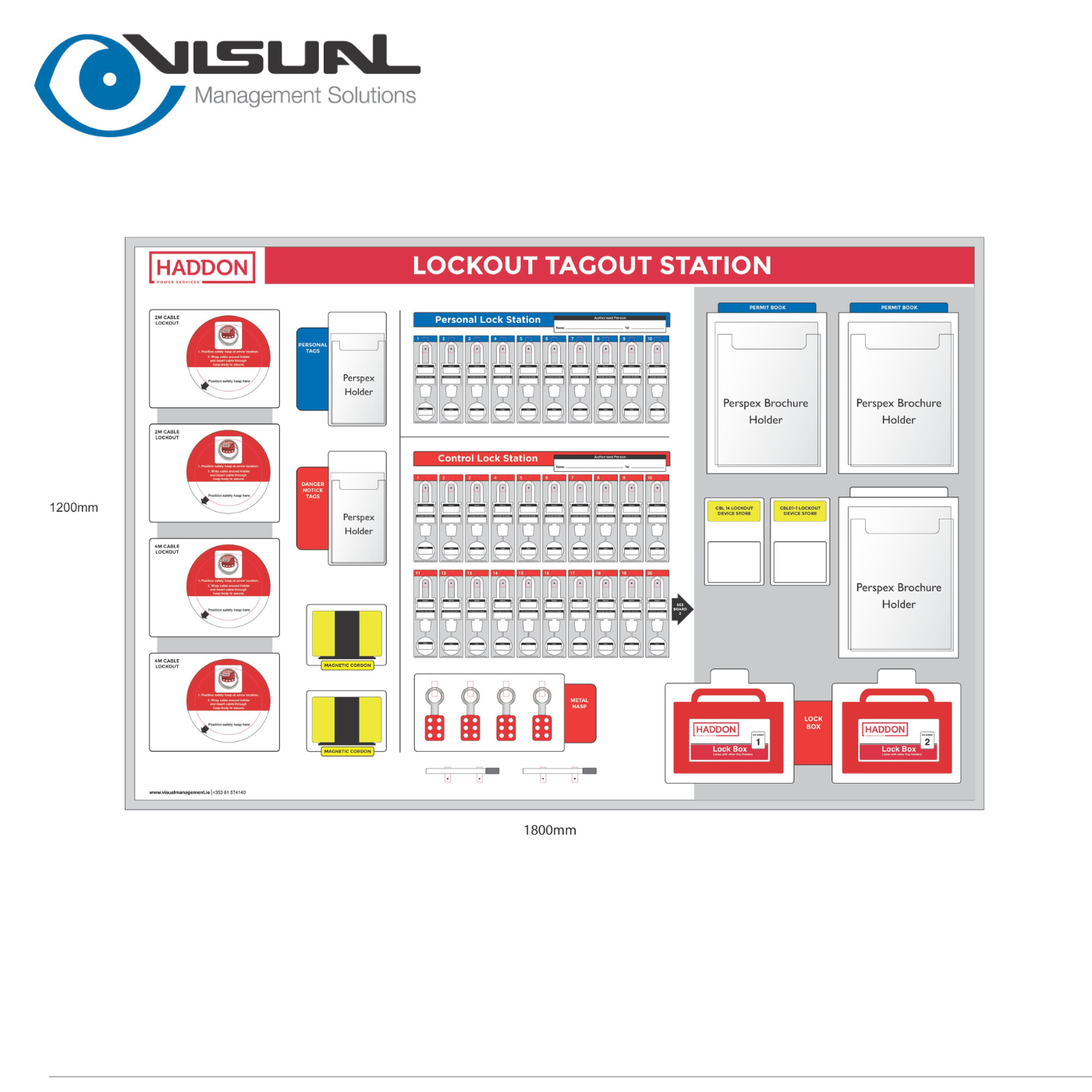 Lockout Tagout Stations - 30 no. Safety Padlock