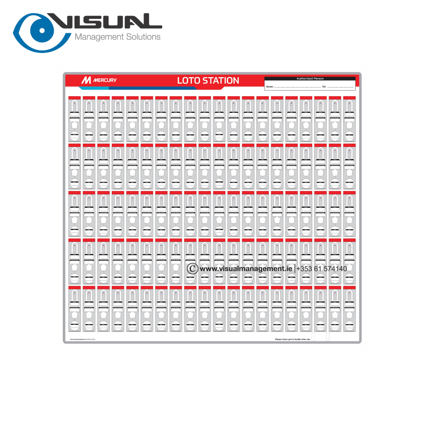 LOTO Stations - 100 no. Safety Padlock
