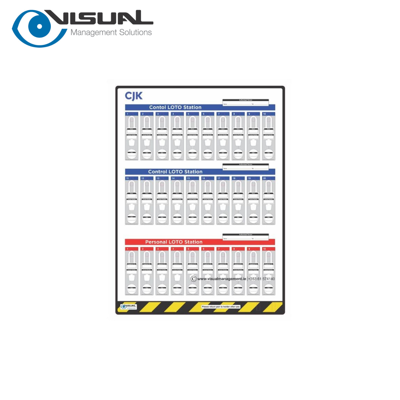 LOTO Stations - 30 no. Safety Padlock