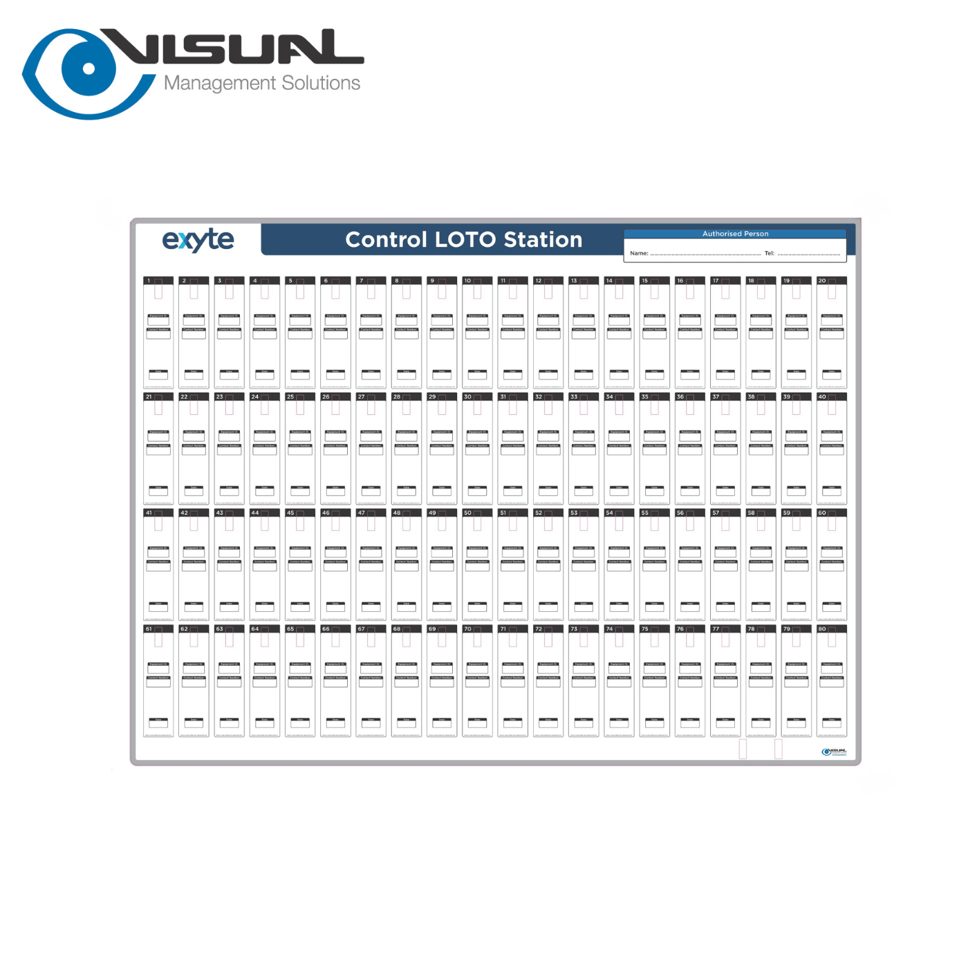 LOTO Stations - 80 no. Safety Padlock