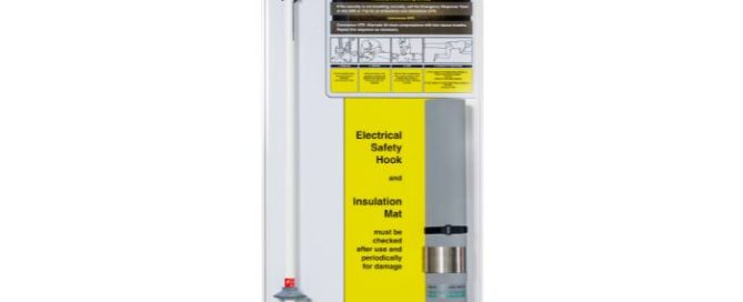 LV Electrical Rescue Board with CATU Rescue Hook and Boguma Electrical Matting attached