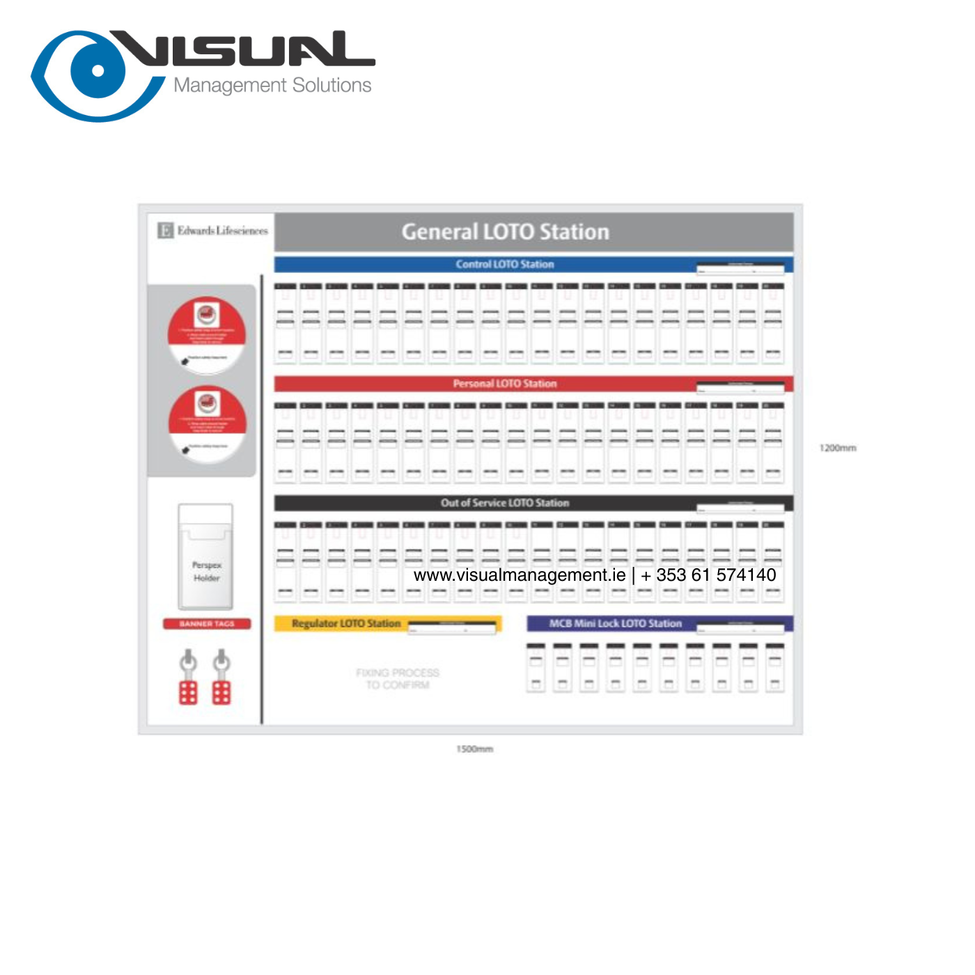 Safety Lockout Tagout Stations - 70 no. Safety Padlock