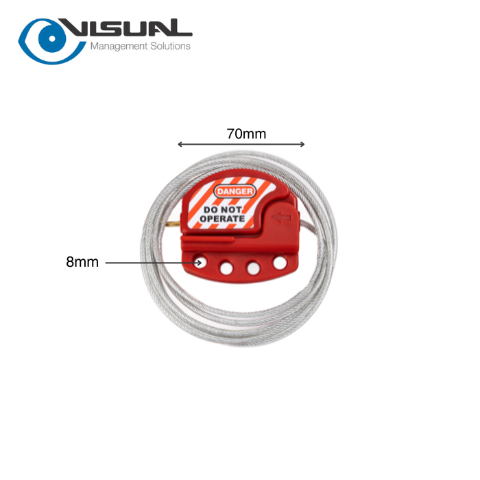 Adjustable Cable Lockout - 2m - Image 2